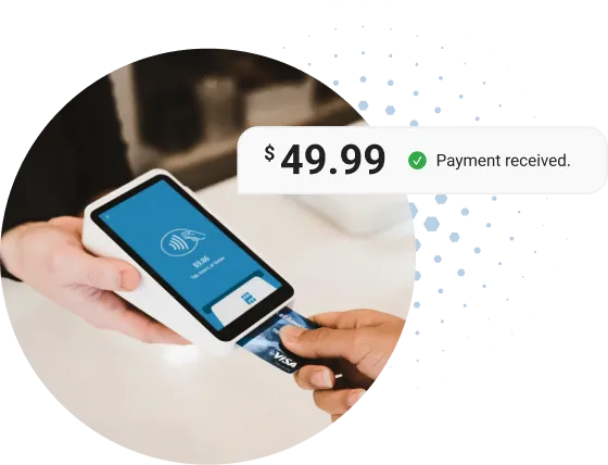 Payments: Card readers for the counter and the field