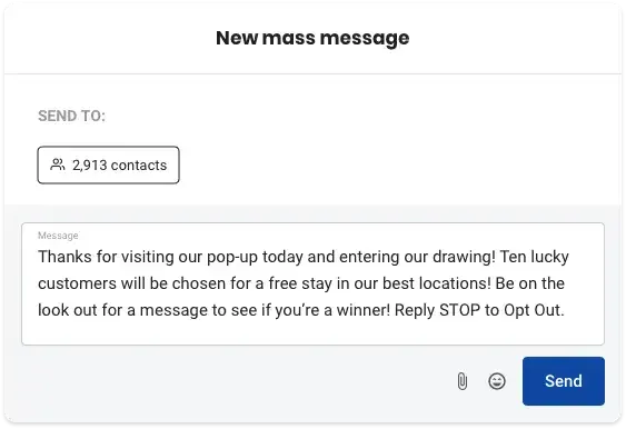 Mass Texting: Deliver content to all your customers