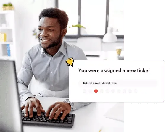 Ticketing: Alerts at every step